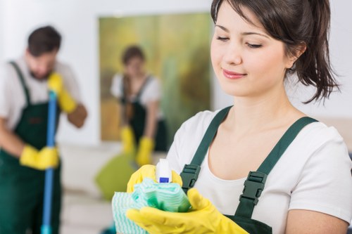 Communal corridor cleaning for a residential block