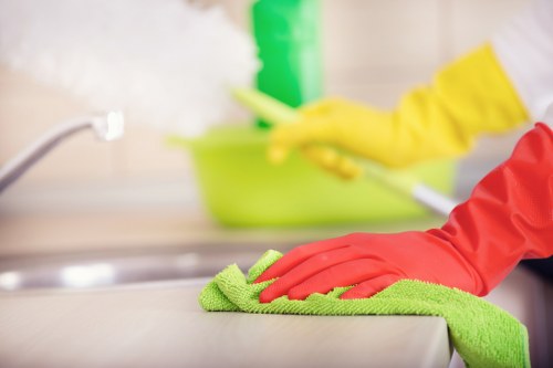 Local cleaning team preparing a newly vacated Ilford property for incoming residents